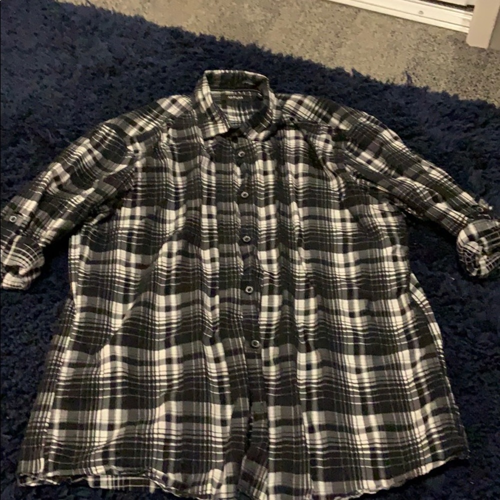 Black and White Casual Button down